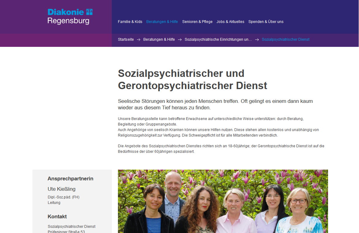 Diakonie Regensburg Social Psychiatric Service<h3>Diakonie Regensburg Sozialpsychatrischer Dienst</h3>